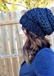 womens knitted slouch hats