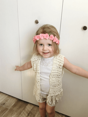 Baby crochet vest best sale