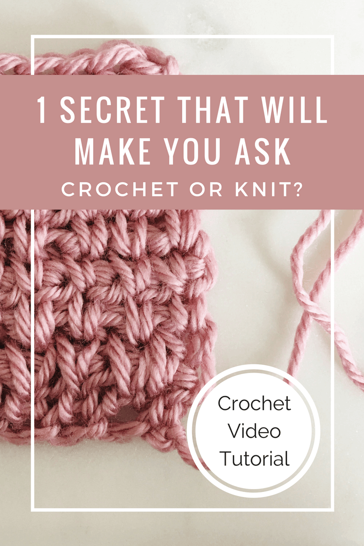 Crochet Knit Stitch Tutorial  How to make your crochet look knit