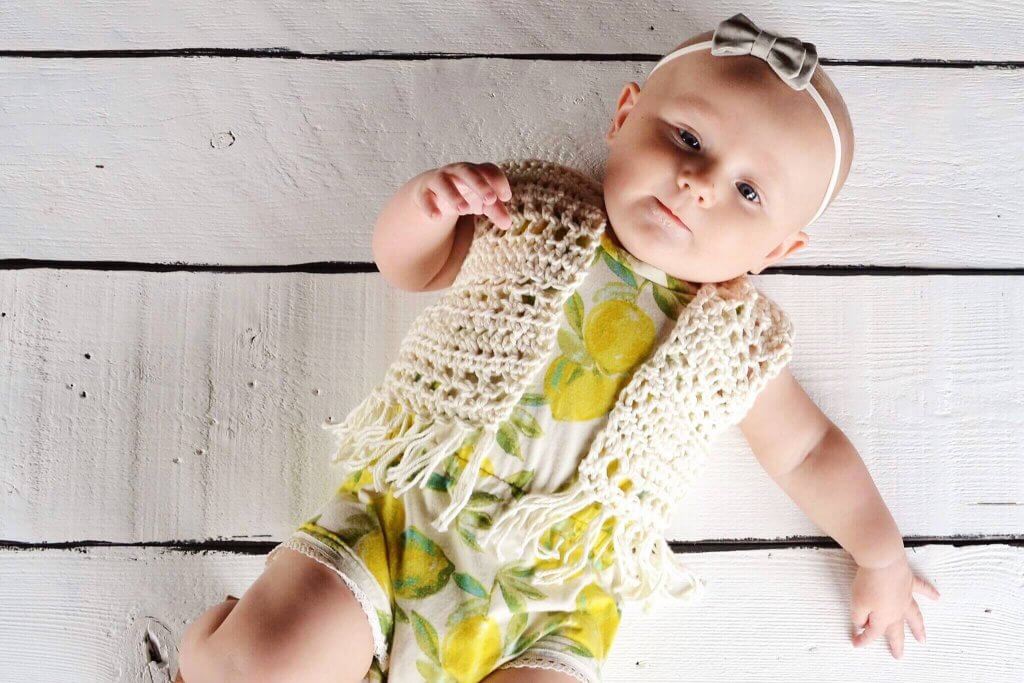 A Boho Chic Baby Crochet Vest Pattern That's Easy For Beginners