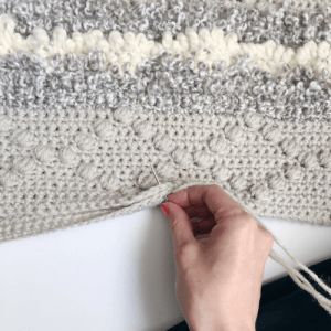 crochet puff stitch diamond pattern