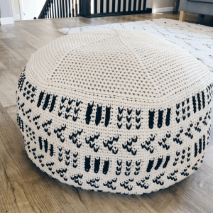 crochet floor pouf pattern