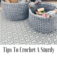 how to crochet a sturdy basket