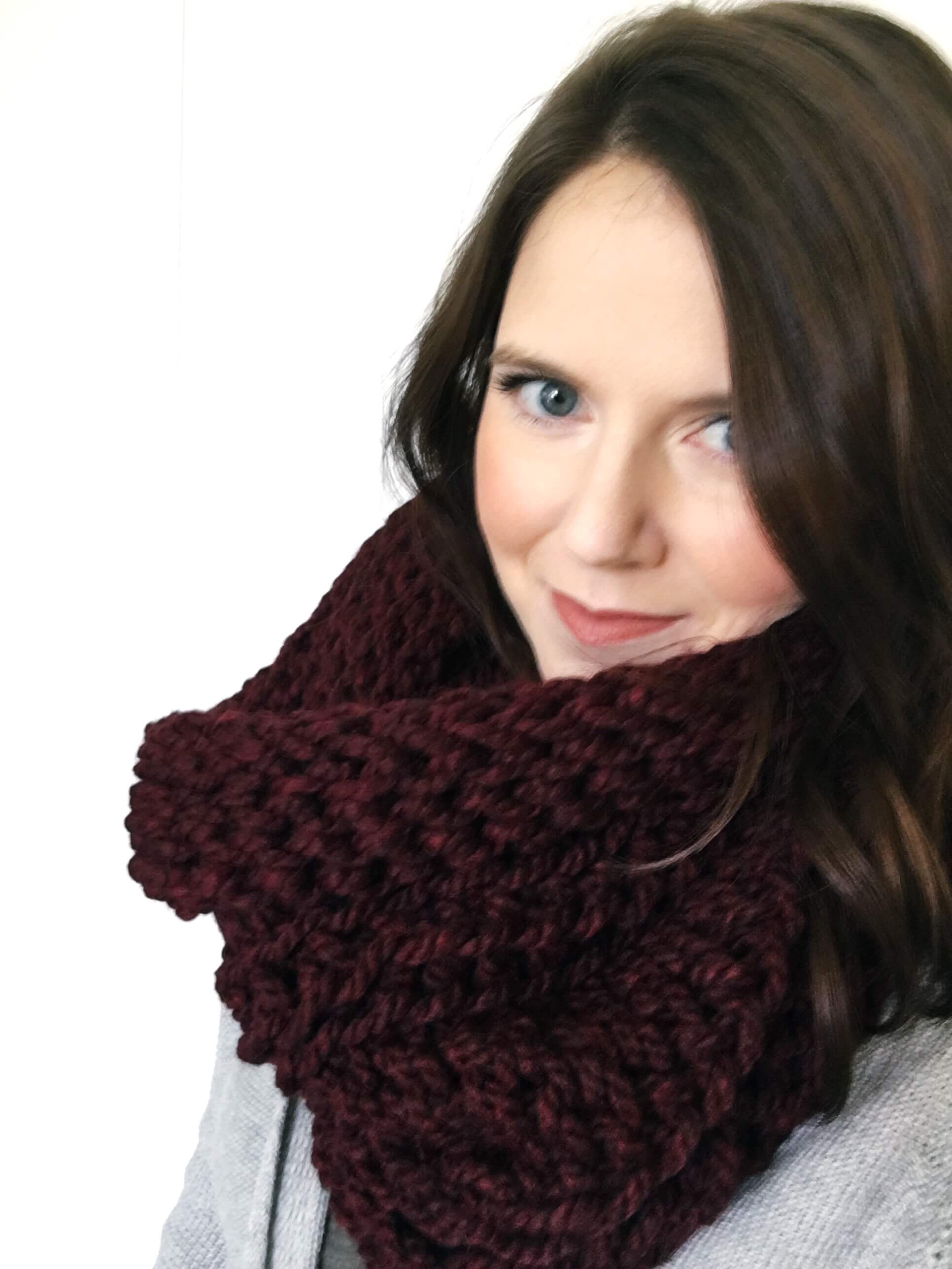 Sale > easy chunky crochet scarf > in stock