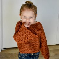 Childrens easy crochet sweater pattern that's free. Learn all the details to make your 1st crochet sweater.