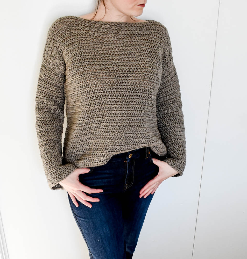 Beginner's Guide To Crocheting A Sweater + Crochet Sweater Pattern