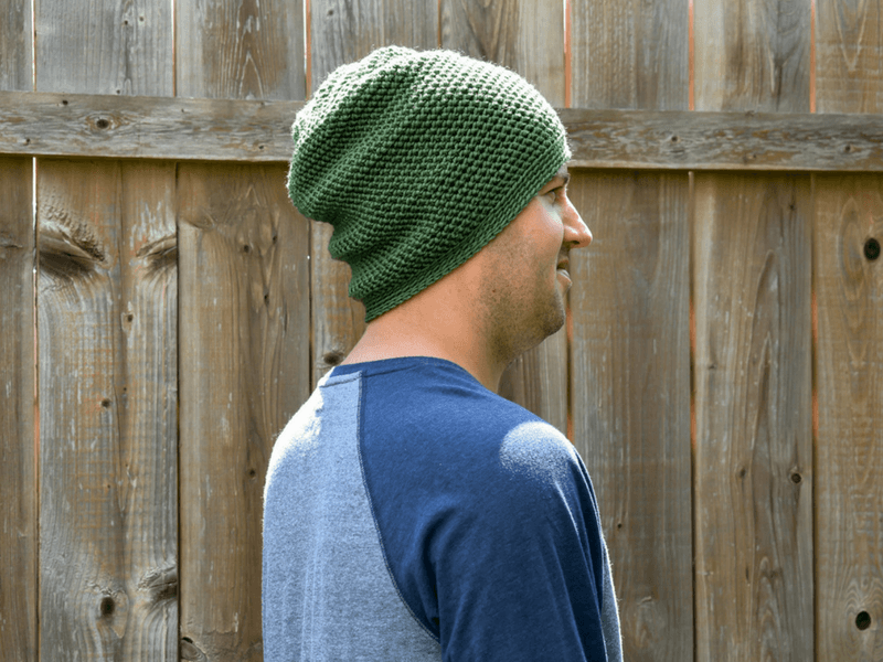 Mens crochet slouch store hat pattern