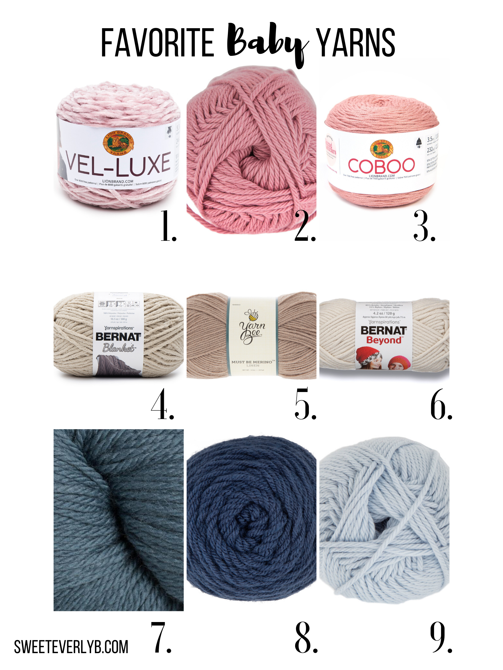 The Best Yarn for Baby Gifts - Sweet Everly B
