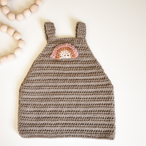 greige crochet baby dress pattern